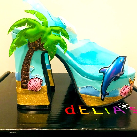 Dolls Kill Shoes Dolls Kill Tropical Platform Heels Poshmark